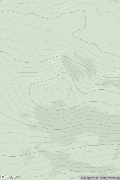 Thumbnail image for An Suidhe [Glen Albyn and the Monadh Liath] showing contour plot for surrounding peak